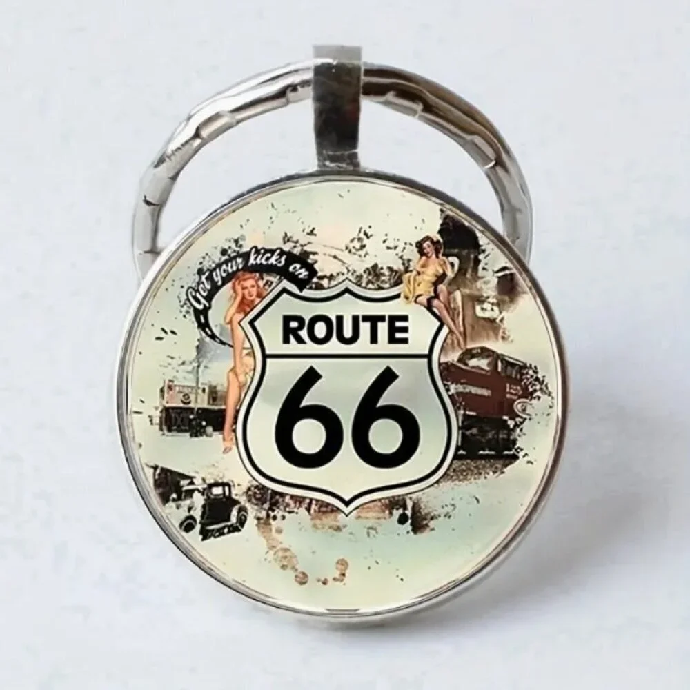 Route 66 Keychain - NEW! Your Choice of Multiple Designs